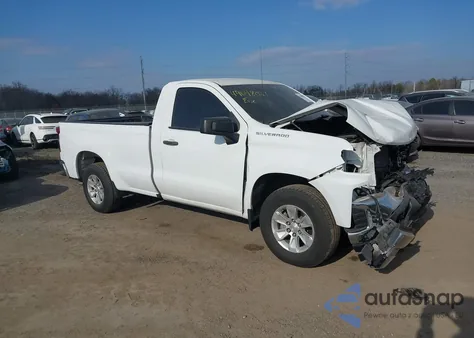 2022 Chevrolet Silverado 1500 Ltd 2Wd Long Bed Wt из США, поврежденный, VIN 3GCNWAED7NG163205